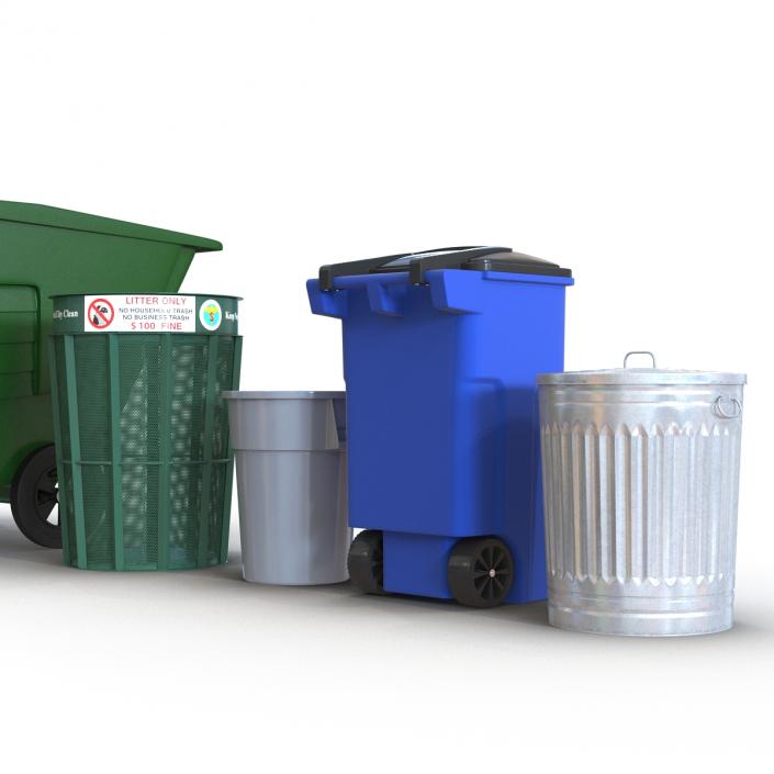 3D model Garbage Cans 3D Models Collection 2