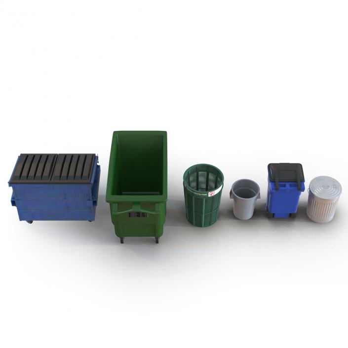 3D model Garbage Cans 3D Models Collection 2