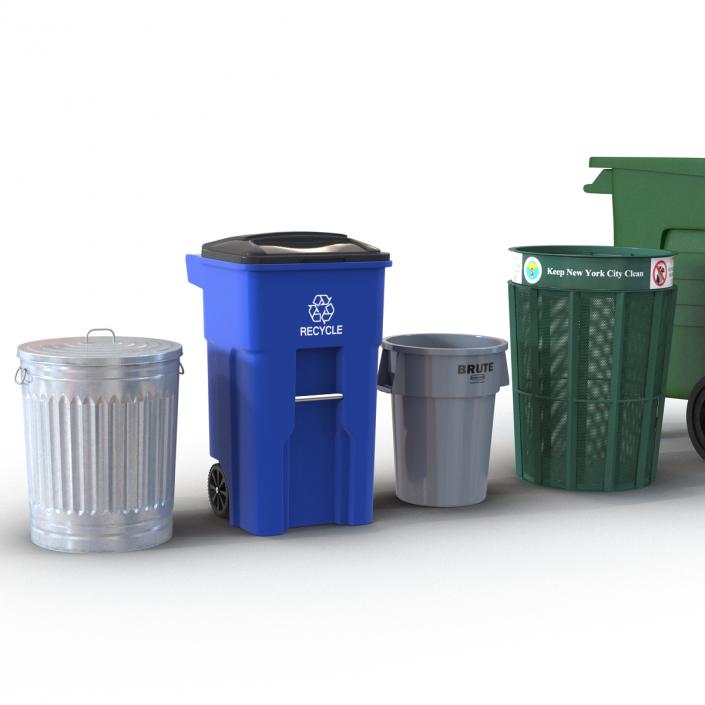 3D model Garbage Cans 3D Models Collection 2