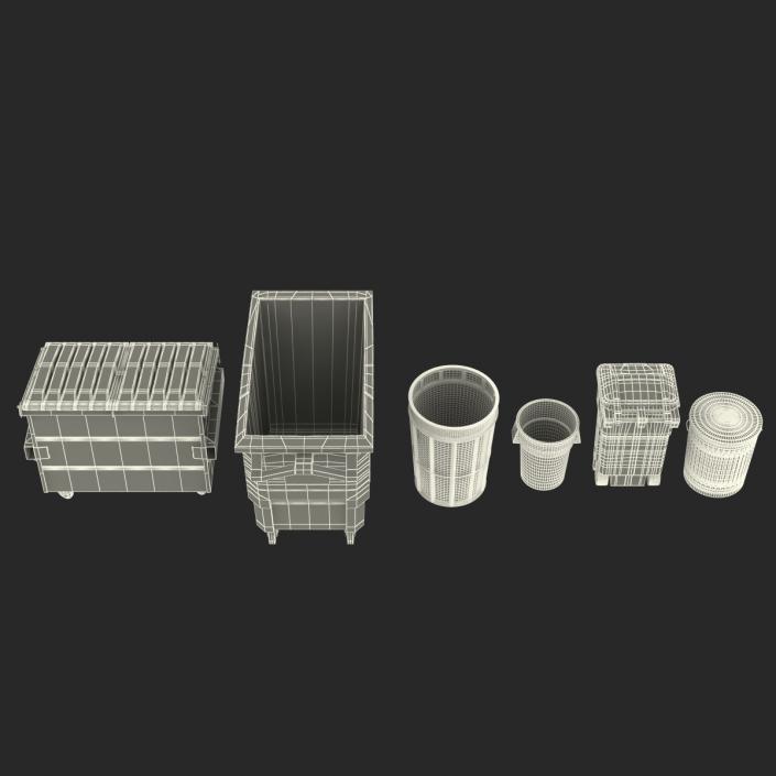 3D model Garbage Cans 3D Models Collection 2