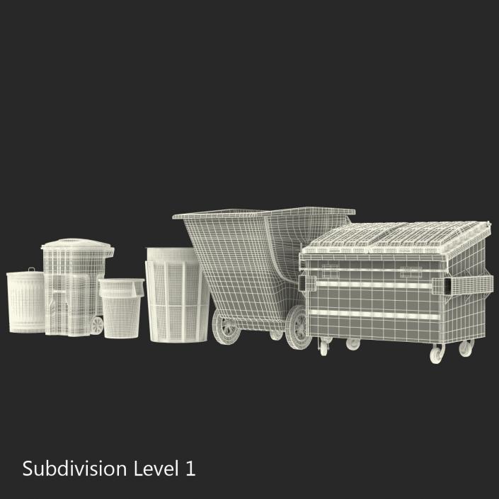 3D model Garbage Cans 3D Models Collection 2