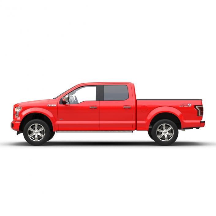 3D model Ford F-150 SuperCrew 2015