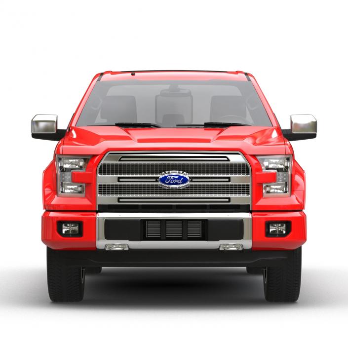 3D model Ford F-150 SuperCrew 2015