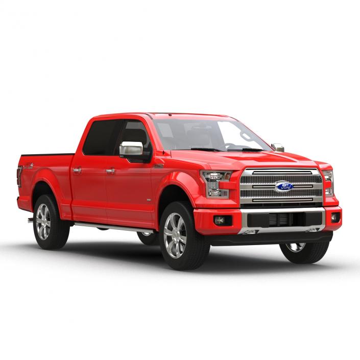 3D model Ford F-150 SuperCrew 2015