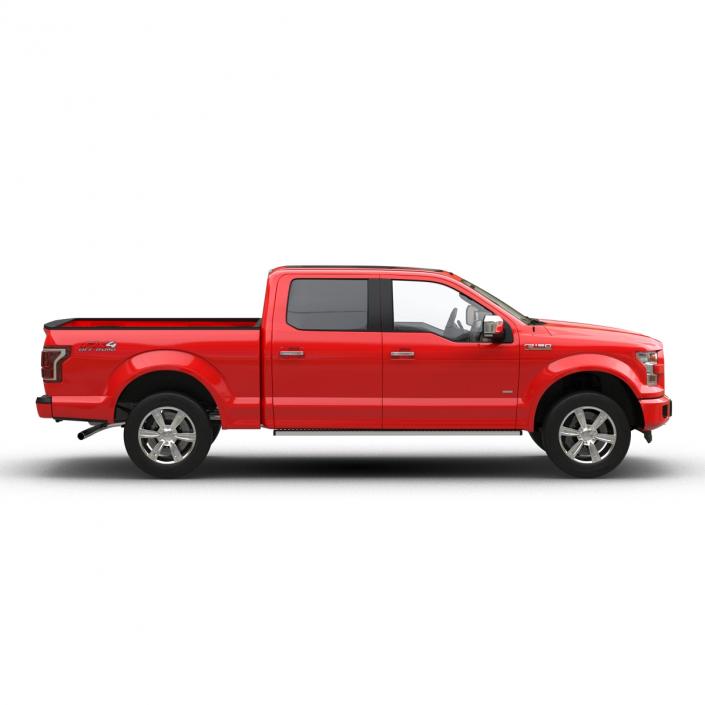 3D model Ford F-150 SuperCrew 2015