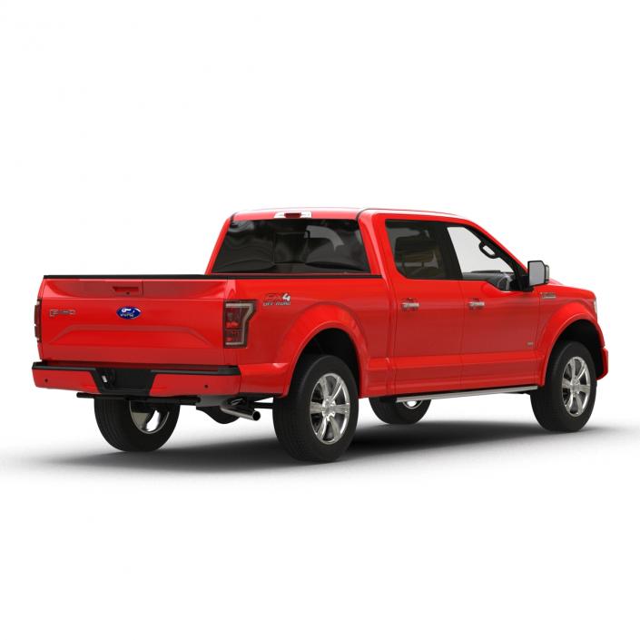 3D model Ford F-150 SuperCrew 2015