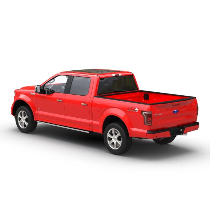 3D model Ford F-150 SuperCrew 2015