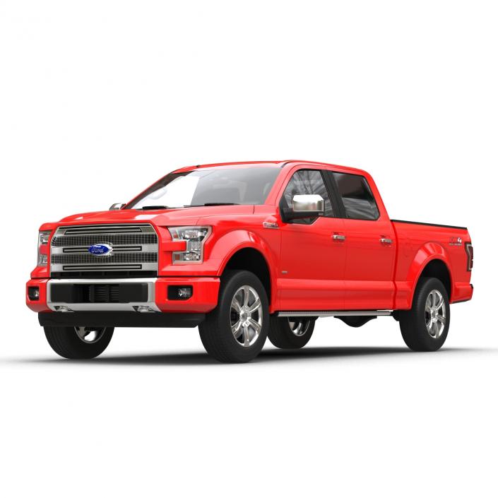 3D model Ford F-150 SuperCrew 2015