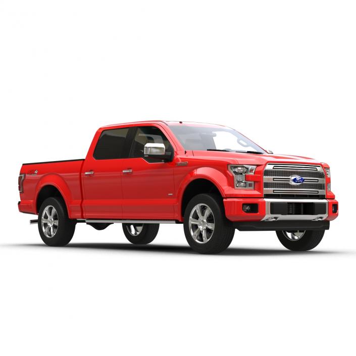 3D model Ford F-150 SuperCrew 2015