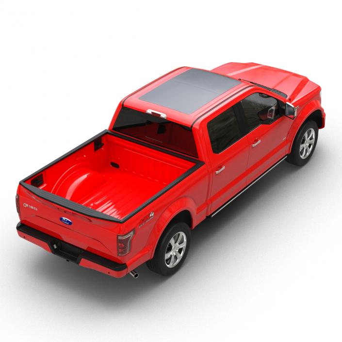 3D model Ford F-150 SuperCrew 2015