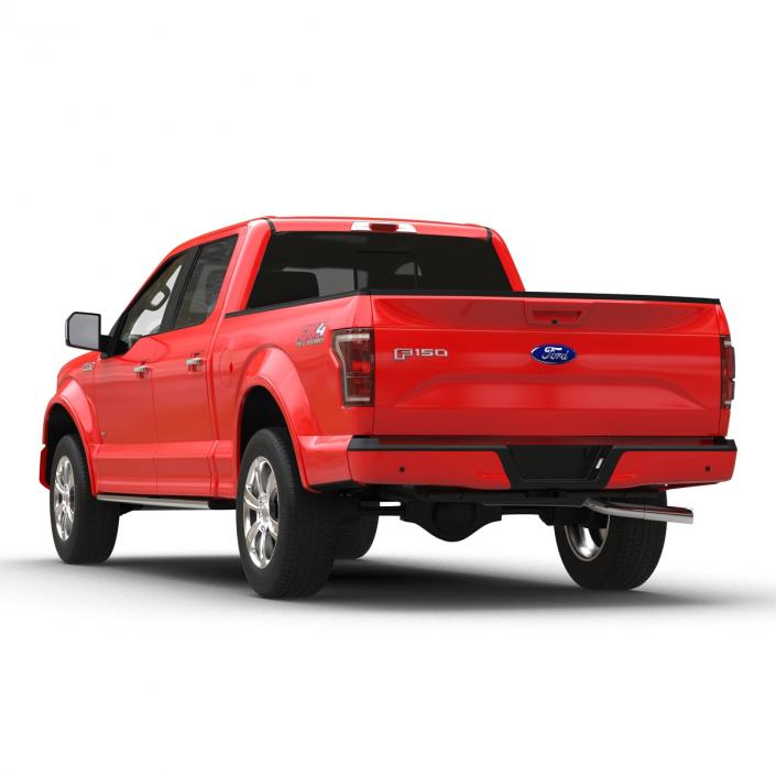 3D model Ford F-150 SuperCrew 2015