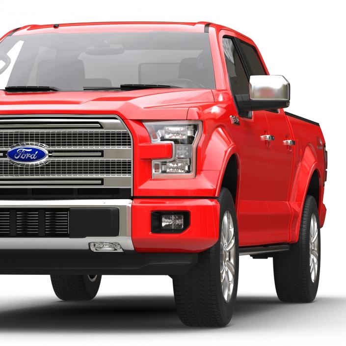 3D model Ford F-150 SuperCrew 2015