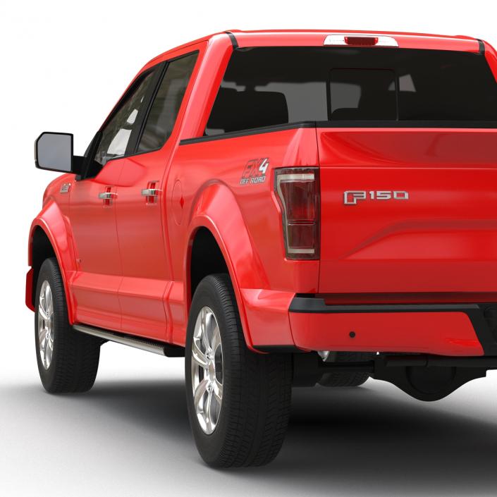 3D model Ford F-150 SuperCrew 2015