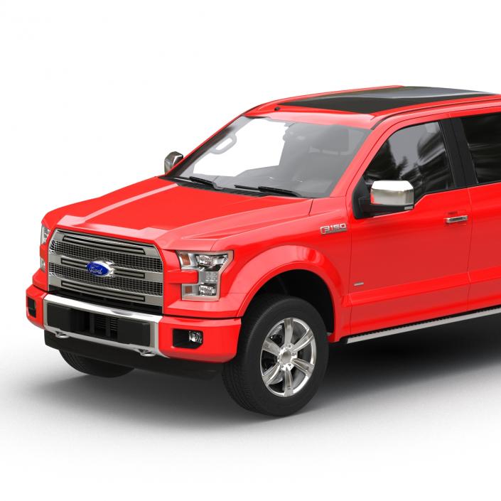 3D model Ford F-150 SuperCrew 2015