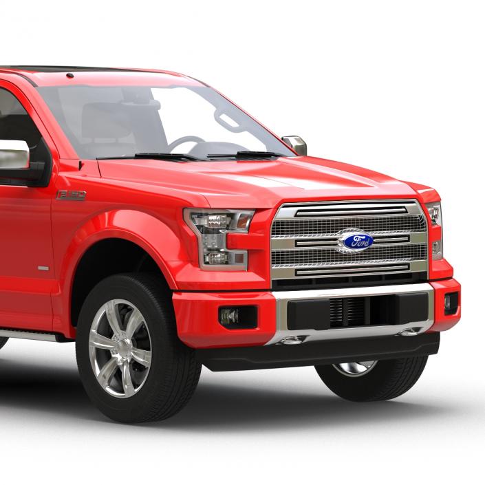 3D model Ford F-150 SuperCrew 2015