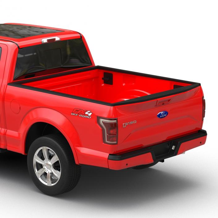 3D model Ford F-150 SuperCrew 2015