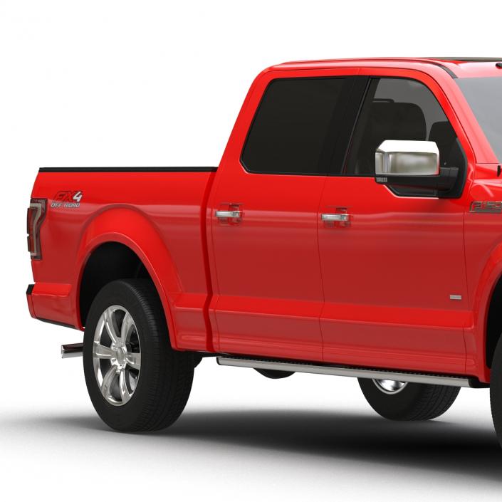 3D model Ford F-150 SuperCrew 2015