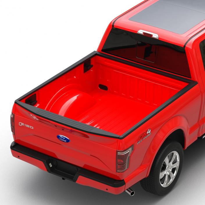 3D model Ford F-150 SuperCrew 2015