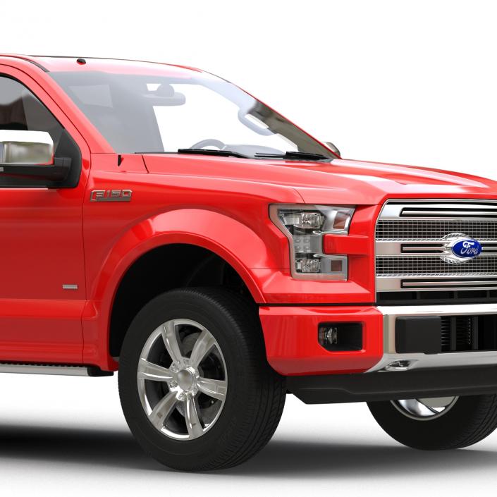 3D model Ford F-150 SuperCrew 2015