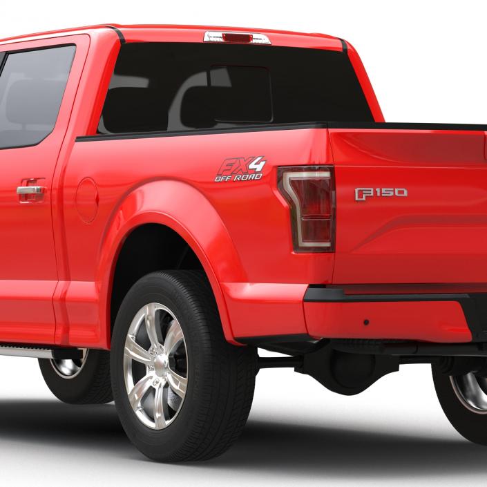 3D model Ford F-150 SuperCrew 2015