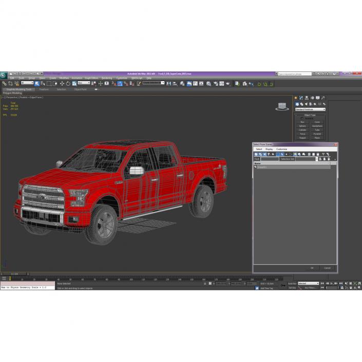 3D model Ford F-150 SuperCrew 2015