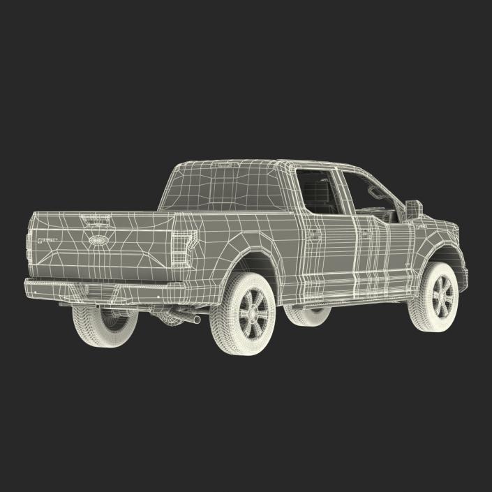 3D model Ford F-150 SuperCrew 2015