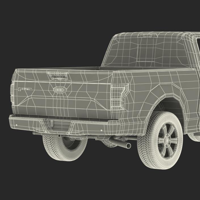 3D model Ford F-150 SuperCrew 2015