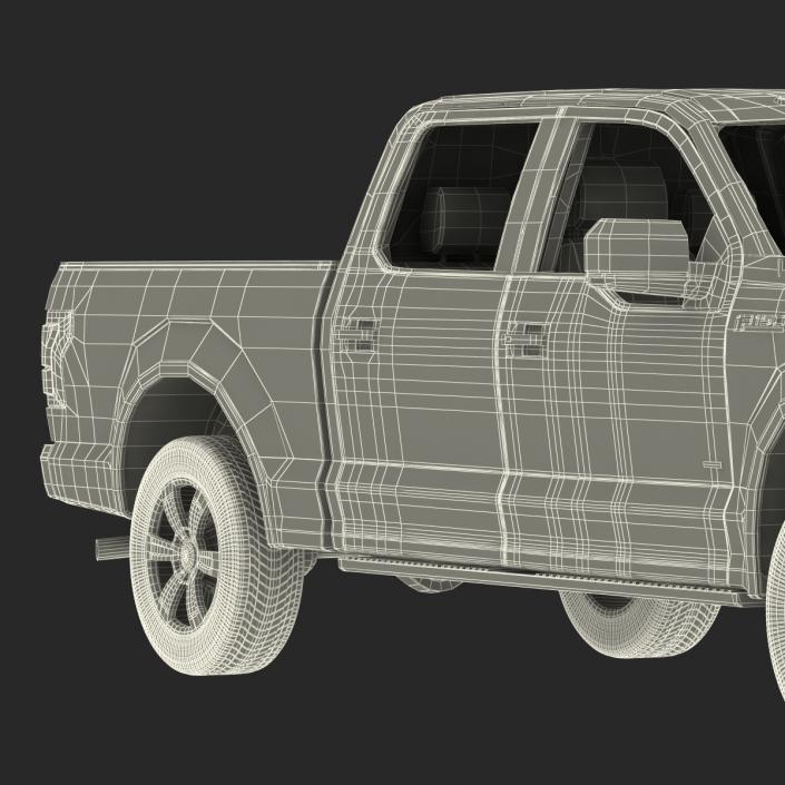 3D model Ford F-150 SuperCrew 2015