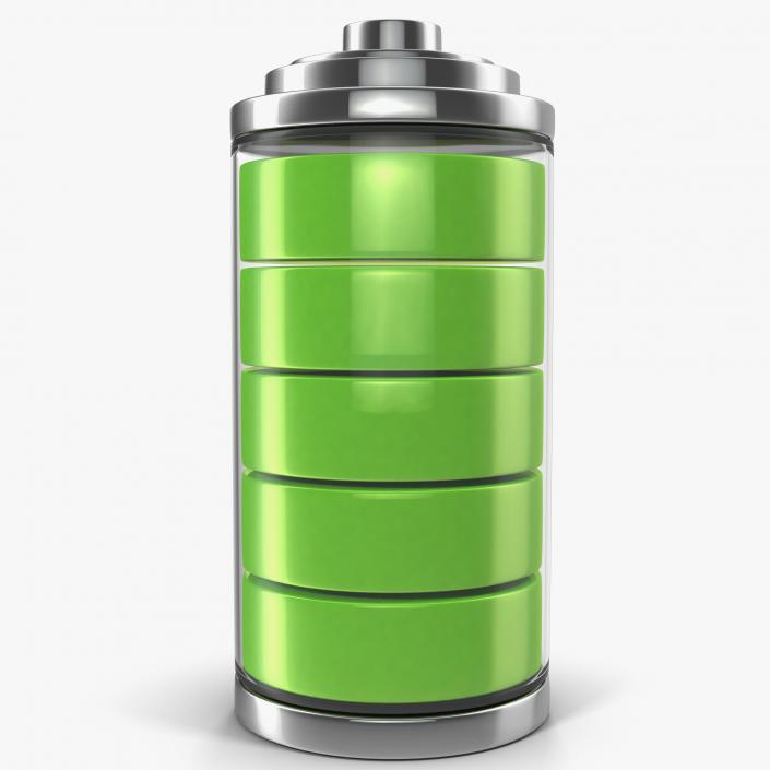 3D model Cell Phone Battery Icon 5