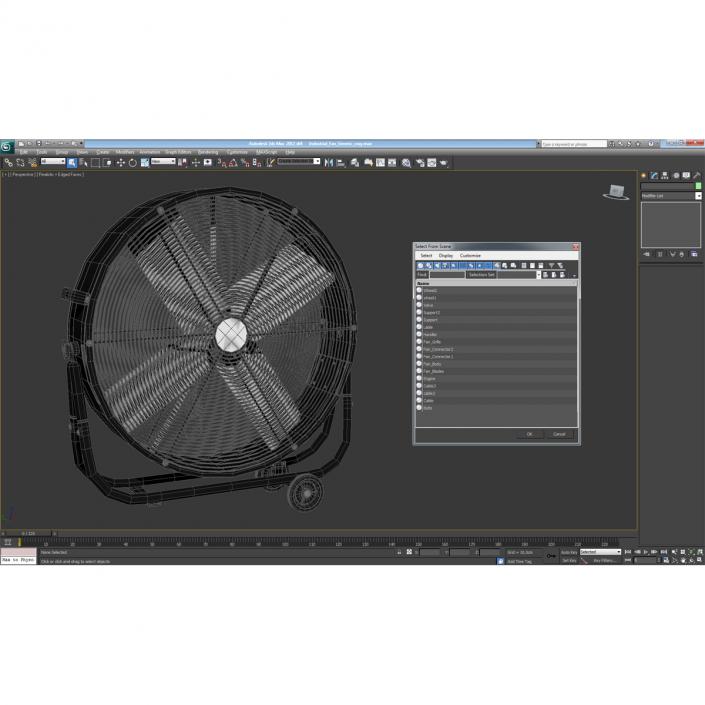 Industrial Fan Generic 3D