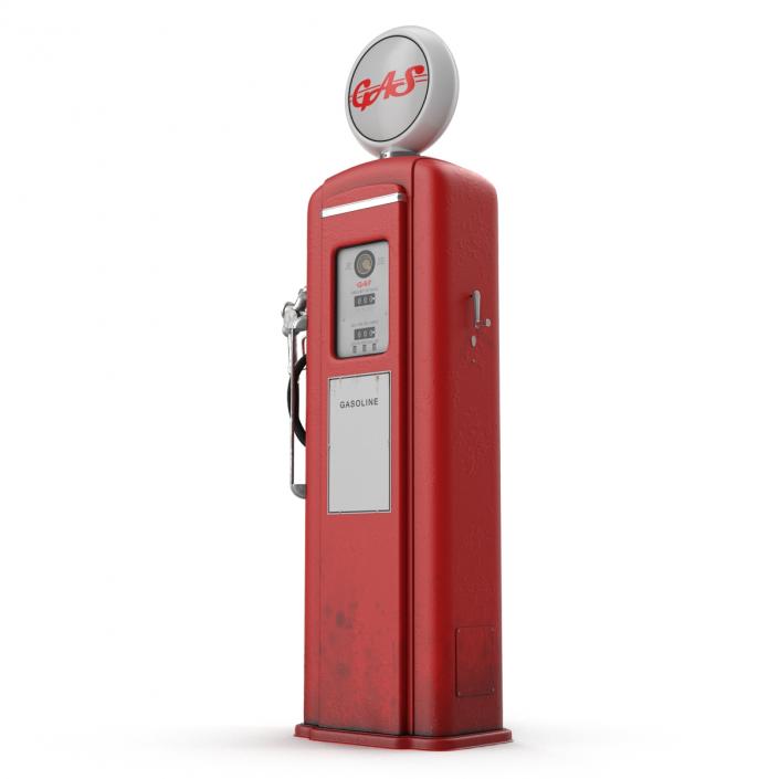 Retro Gas Pump 3D model