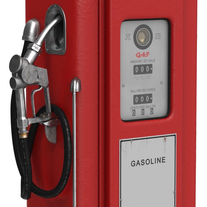 Retro Gas Pump 3D model