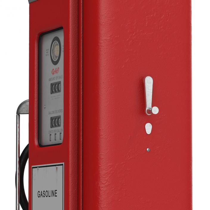 Retro Gas Pump 3D model