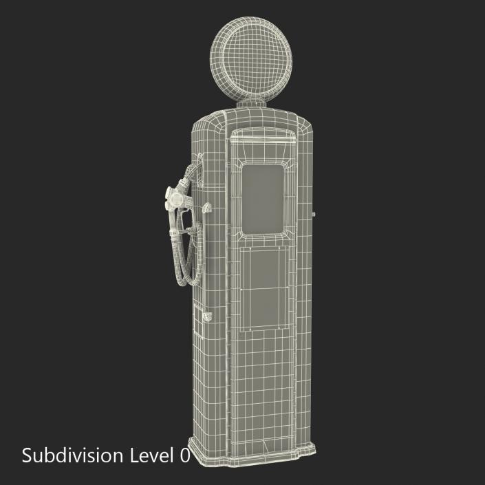 Retro Gas Pump 3D model