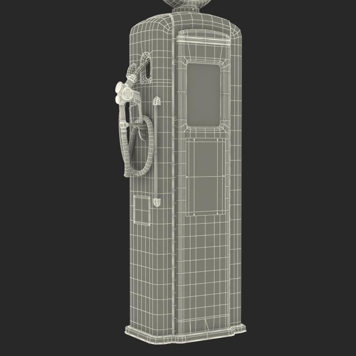 Retro Gas Pump 3D model