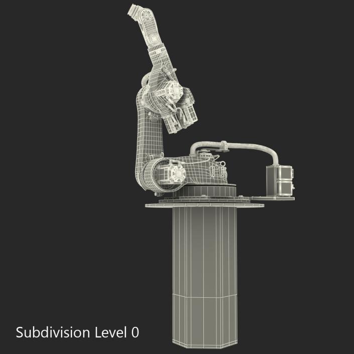 3D Kuka Robot KR 60-4 KS Rigged model