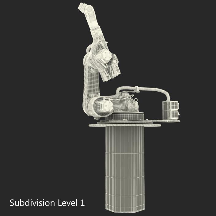 3D Kuka Robot KR 60-4 KS Rigged model