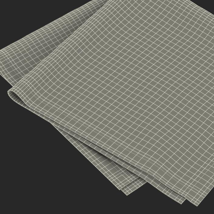 Black Napkin 3D