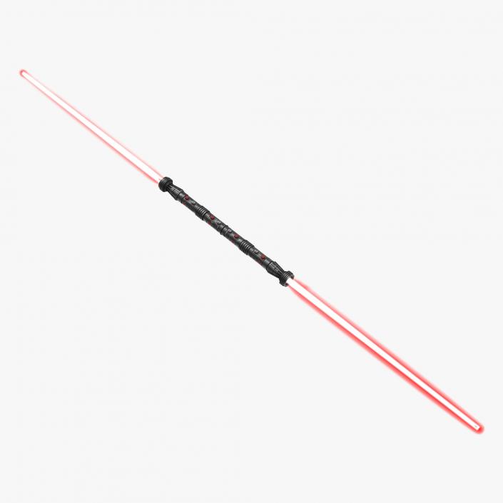 3D model Star Wars Darth Maul Double Lightsaber 2 Used