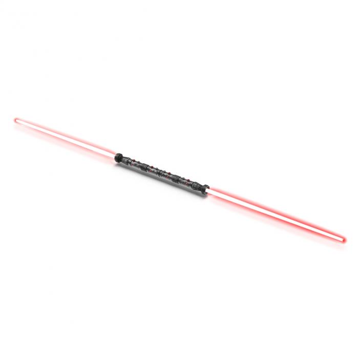 3D model Star Wars Darth Maul Double Lightsaber 2 Used