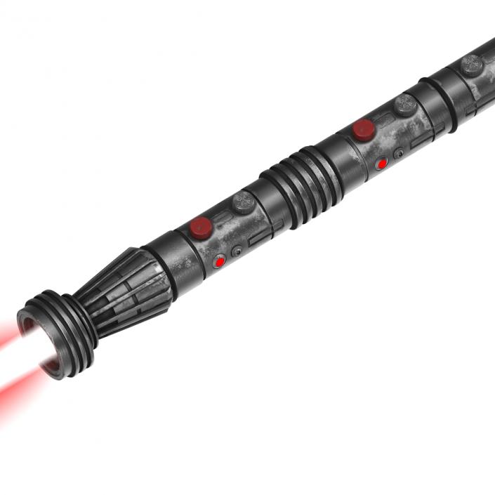 3D model Star Wars Darth Maul Double Lightsaber 2 Used