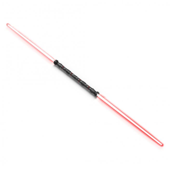 3D model Star Wars Darth Maul Double Lightsaber 2 Used