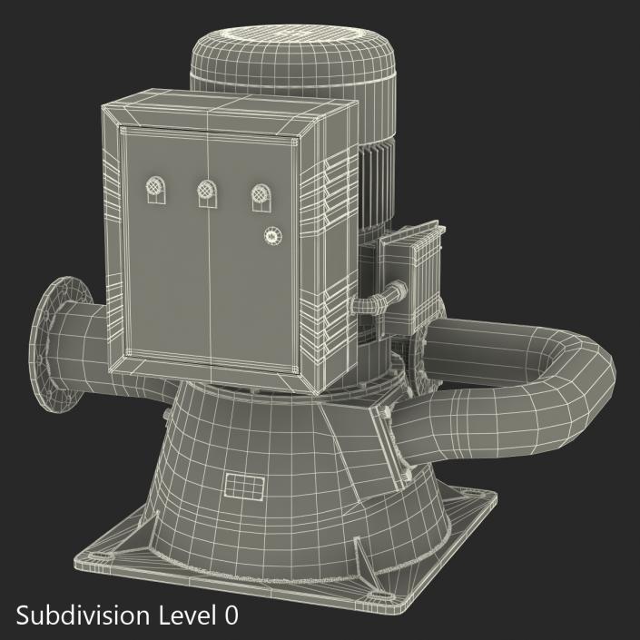 3D model Micro Hydro Turbine Power Generator