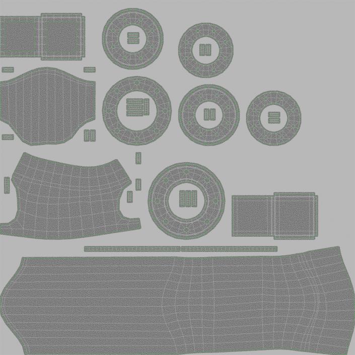 3D model Micro Hydro Turbine Power Generator