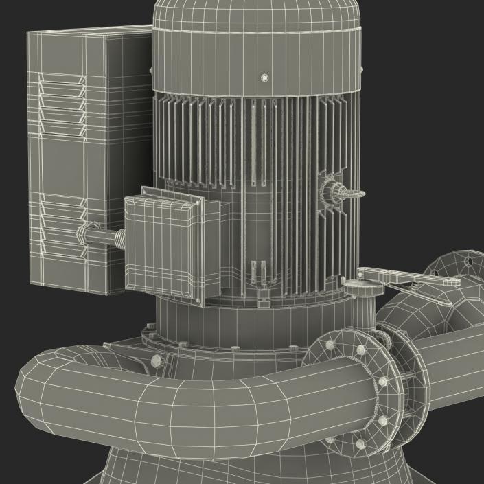 3D model Micro Hydro Turbine Power Generator