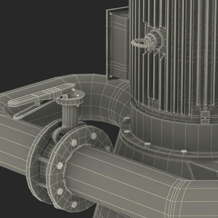 3D model Micro Hydro Turbine Power Generator