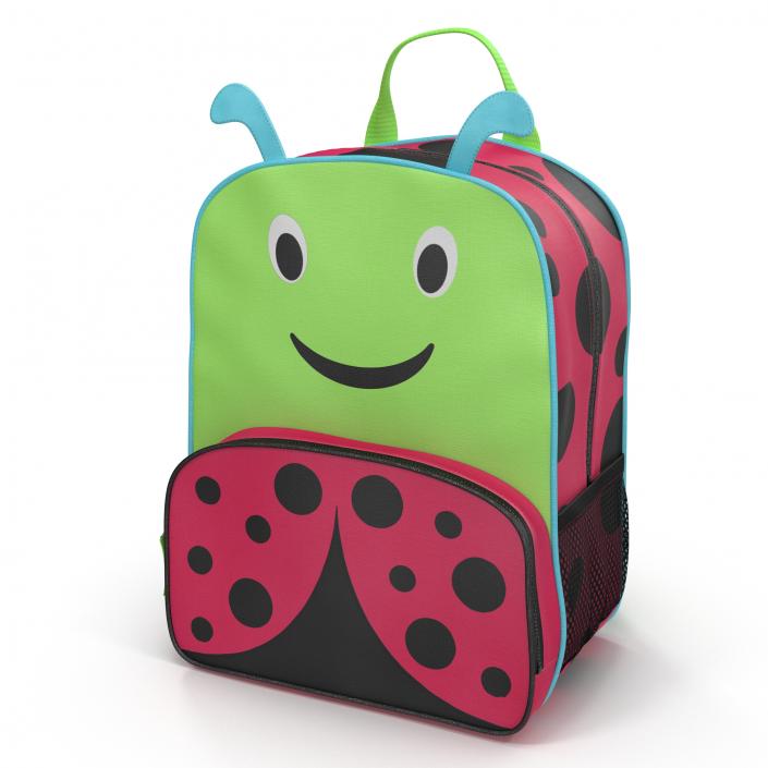 3D model Kid Backpack Ladybug