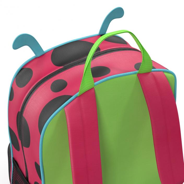 3D model Kid Backpack Ladybug