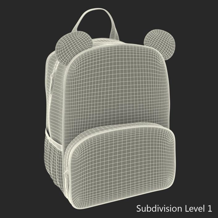 3D Kid Backpack Panda model