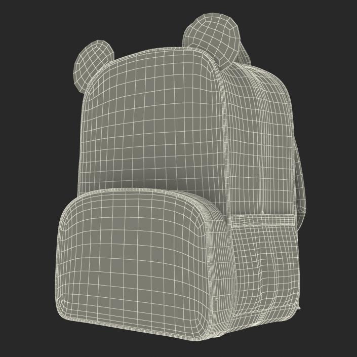 3D Kid Backpack Panda model